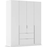 OTTO home Drehtürenschrank Kleiderschrank Schrank Garderobe AGORDO mit Dekor- oder Hochglanzfront (in zwei Griff-Farben, Breite 181 cm) mit Außenschubkästen, Serie in 7 Breiten und 2 Höhen MADE IN GERMANY