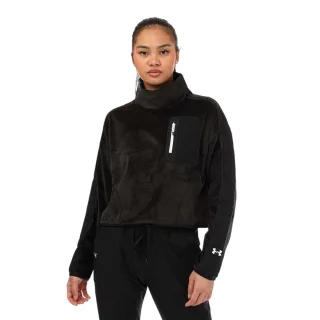 Under Armour - Fleece-Oberteil für Damen, Stehkragen (Schwarz)