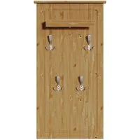 OTTO home Garderobenpaneel Lukas, Paneel, Wandpaneel, Garderobe, aus massiver Kiefer, mit dekorativen Fräsungen, einer Ablage