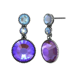 konplott - Ohrringe - Water Cascade Glam violet