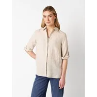 TONI Klassische Bluse Clay 3/4-Arm aus sommerlicher Leinenqualität