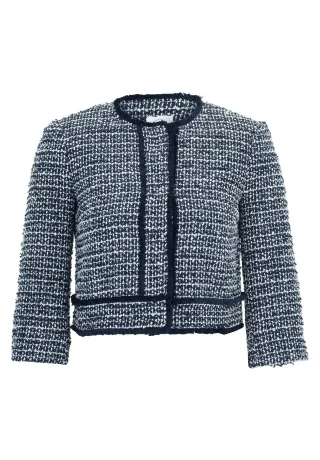 Betty & Co - Bolero-Jacke dark blue melange - Gr. - 46