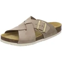 AFS-Schuhe 214112 Kralle Pantolette für Damen mit Fußbett, bequeme Sandalen aus Leder