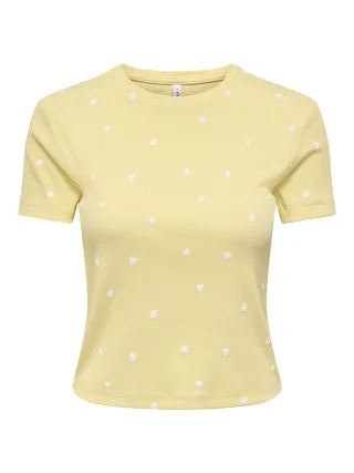 ONLY - ONLFENJA S/S AOP TOP JRS NOOS Sunlight - Gr. - XL