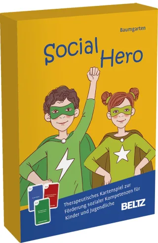 Social Hero: Therapeutisches Kartenspiel zur Förderung sozialer Kompetenzen für Kinder und Jugendliche. 140 Spielkarten und 16-seitiges Booklet in stabiler Box (Beltz Therapiespiele)
