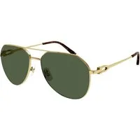 Cartier Sonnenbrille Signature C de Cartier Polarisierte Eleganz im Pilotenstil Polarisierte Gläser 100 % UV-Schutz, entspiegelt, blendfrei