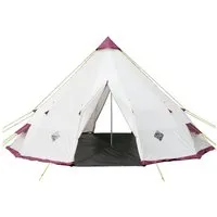 Skandika Tipi-Zelt Kota 550, Festivalzelt, Familienzelt mit losem Boden, Outdoor, Personen: 12 (Campingzelt für bis zu 12 Personen, Stahl-Gestänge, Höhe 300 cm), 3m Stehhöhe, Insektenschutz, 15 Minuten Aufbauzeit, wasserdicht 3000mm
