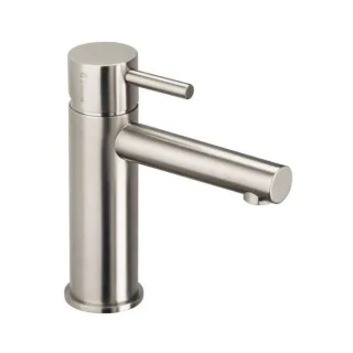 Herzbach Design iX Waschtischarmatur 17.133150.1.09 Edelstahl gebürstet, mit Ablaufgarnitur