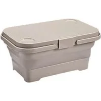 COFI 1453 Picknickkorb mit Tisch - Klappbar, 3in1 mit Becherhalter, 46 x 28,5 x 23 cm (1 St), 46 x 28,5 x 23 cm