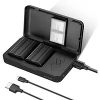 Neewer EN-EL25c 2x Akkus mit Ladegerät für Nikon Z8/Z7/Z6 Batterie-Ladegerät (2100 mA, Packung, Vollständiger Ladeschutz)