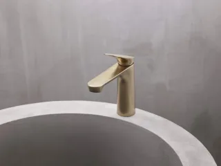 Hansa Einhandmischer Waschtisch-Batterie HANSAGENESIS 3740 Ausladung, Bronze gebürstet, 3740226381 3740226381