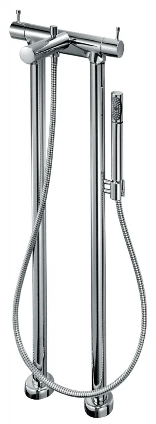 KAJA-Ipuri Thermostat Wannenf.-u. Brause b. m. Standrohren, I PURI-Brause, chrom 34595-C