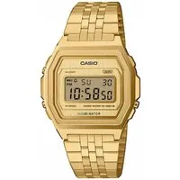 CASIO VINTAGE Chronograph A1000G-9EF, Quarzuhr, Armbanduhr, Damenuhr, Herrenuhr, Edelstahlarmband, digital