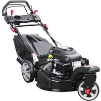 BRAST Benzinrasenmäher Trike mit Antrieb 5,2kW(7PS), 4 Takt OHV Motor, TÜV, 53 cm Schnittbreite, 30-80mm Schnitthöhe, 60L Fangkorb, Stahlgehäuse