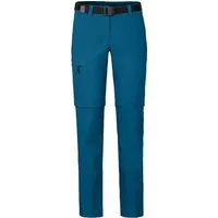 Bergson Outdoorhose BENNETT Zipp-Off (slim) Damen Wanderhose, vielseitig, pflegeleicht, Normalgrößen, Saphir blau