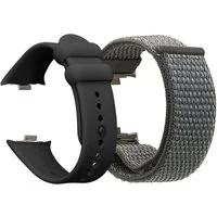 kwmobile 2x Sportarmband für Xiaomi Redmi Watch 4 Armband Smartwatch, 2-tlg., Fitnesstracker Band Set aus TPU Silikon und Nylon