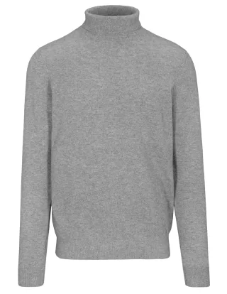 COMMANDER Finest Clothing - Rollkragen Pullover Basic,uni tech grey - Gr. - L