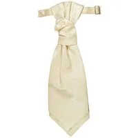 Paul Malone Krawatte Elegantes Herren Plastron paisley Hochzeitskrawatte - vorgebunden creme v19
