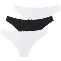 petite fleur by Lascana String (Packung, 3 Stück) mit blumiger Spitze