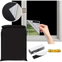 Rollo Verdunklungsrollo Thermo-Rollo, Dachfenster Verdunkelung, Ohne Bohren, BTTO V&G, Magic Tape, Blickdicht Vorhänge, UV Hitzeschutz Rollos, Klettverschluss