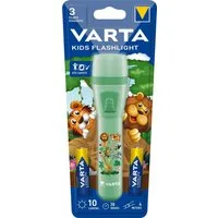 VARTA LED Taschenlampe Taschenlampe LED Kids Flashlight grün Dschungel Design 2 x AAA 15650