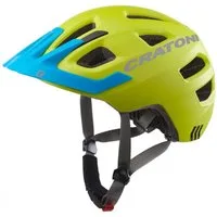 Cratoni Fahrradhelm Cratoni Kinderhelm Maxster Pro Kid S/M 51 bis 56cm lime blau matt