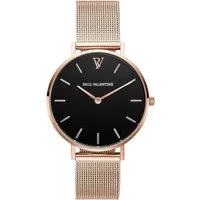 Paul Valentine Quarzuhr PEARL ROSE GOLD MESH