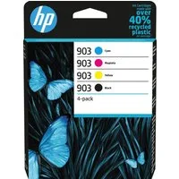HP HP original Druckertinte 903 4er-Pack Nachfülltinte (für HP, Spar-Set, x, Instant Ink, cyan/magenta/yellow/schwarz)