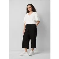 QS Culotte Hose Culotte aus Leinenmix