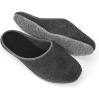 Pantoffelmann Filzpantoffeln Herren Damen Hausschuh leichte Filz Winter Filzlatschen Pantoffel (1 Paar) Filzpantoffeln, Gästepantoffel besonders leicht