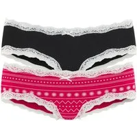 LASCANA Hipster (Packung, 2-St) mit floraler Spitze