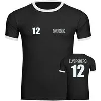 multifanshop T-Shirt Kontrast Elversberg - Trikot Nummer 12 - Männer