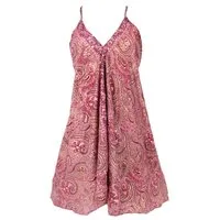 Guru-Shop Midikleid Seidiges Minikleid Boho chic, wandelbares.. alternative Bekleidung