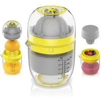 Arendo Zitruspresse Saftpresse, Entsafter manuell, Limettenpresse, Zitronenpresse, 300 ml, für frische Obst- & Gemüsesäfte, Zitronen, Grapefruit, Blaubeeren etc.