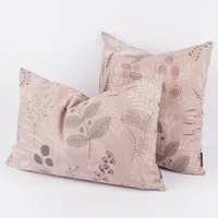 SCHÖNER LEBEN. Dekokissen Kissenhülle Soft Calming Leaves rosa div. Größen von SCHÖNER LEBEN