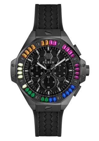 Philipp Plein Plein Chrono Royal Unisex schwarze Uhr PWPSA0724