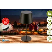 Briloner Leuchten LED Tischleuchte NIVO, LED fest integriert, 9,5x20,5 cm, Indoor/Outdoor, Balkon, Terrasse, Wohnzimmer