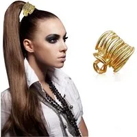 Zaewry Haarspange Haarklammer Metall, Hohe Pferdeschwanz Clips Haarspangen Damen