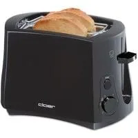 Toaster 3310 schwarz, 825 Watt, für 2 Scheiben Toast