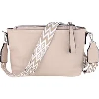 MIRROSI Umhängetasche Damen, Veganleder Crossbody Tasche Bag, Schultertasche (Extra Schlichtes Design mit einem 5 cm breiten Tragegurt, 29x16,5x7cm (BXHXT), gemusterten & verstellbaren Schulterriemen