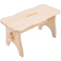 Creative Deco Fußhocker Fußbank Holz 38 x 19 x 21 cm Tritthocker Kinderhocker, leicht