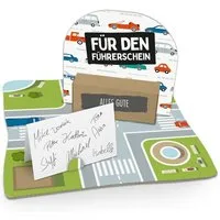 itenga Grußkarten itenga Geldgeschenkverpackung Für den Führerschein (Motiv 146) Bodenpl
