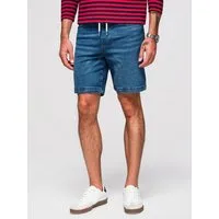 OMBRE Jeansshorts Herren Denim Shorts mit elastischem Bund Indigo XL (kein Set, 1-tlg)