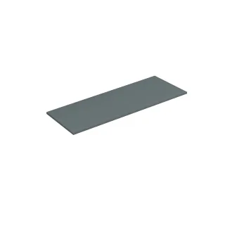 KLUDI-ICOS Deckplatte 140.8 x 50, 3 H1, 2 cm Matt Teal Blue 50T140O3