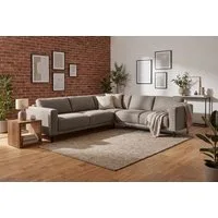 Home affaire Ecksofa Sveeva, L-Form, B.288 cm, schwarze Metallfüße, langlebiger Webstoff, mit Wellenunterfederung, viele Farben