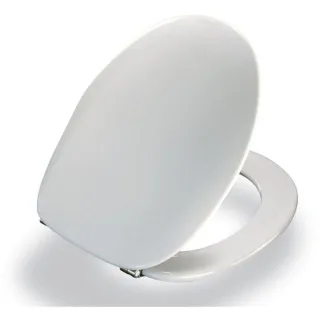 Pressalit 2000 WC-Sitz 124000-UN3999 Univertikalscharnier UN3, Edelstahl, weiß, mit Deckel, Standard