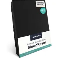 Lunarys Spannbettlaken SleepRoyal, Jersey-Elasthan, Gummizug: rundum, (1 Stück), 90x200 cm, 250 g/m², extrem hochwertig, Luxus Multi-Stretch Laken