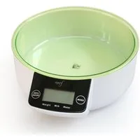 Melchioni Küchenwaage Digitale Küchenwaage Smarty 5 kg Kapazität, Mit App-Steuerung, Weiß