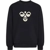 hummel Sweatshirt HMLJR REG TUKAS SWEATSHIRT sportlicher Stil, mit Logo-Druck und seitlichen Winkeln