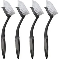 VonBueren Reinigungsbürsten-Set Spülbürsten für Küche, Haushalt Kunststoff mit Schabekante 29 x 6 cm, Geschirr, Töpfe und Pfannen, Gläser, Küchenutensilien, Armaturen, Spüle, Fliesen, (4-tlg), vielseitig nutzbar, mit Schabekante, spülmaschinengeeigne